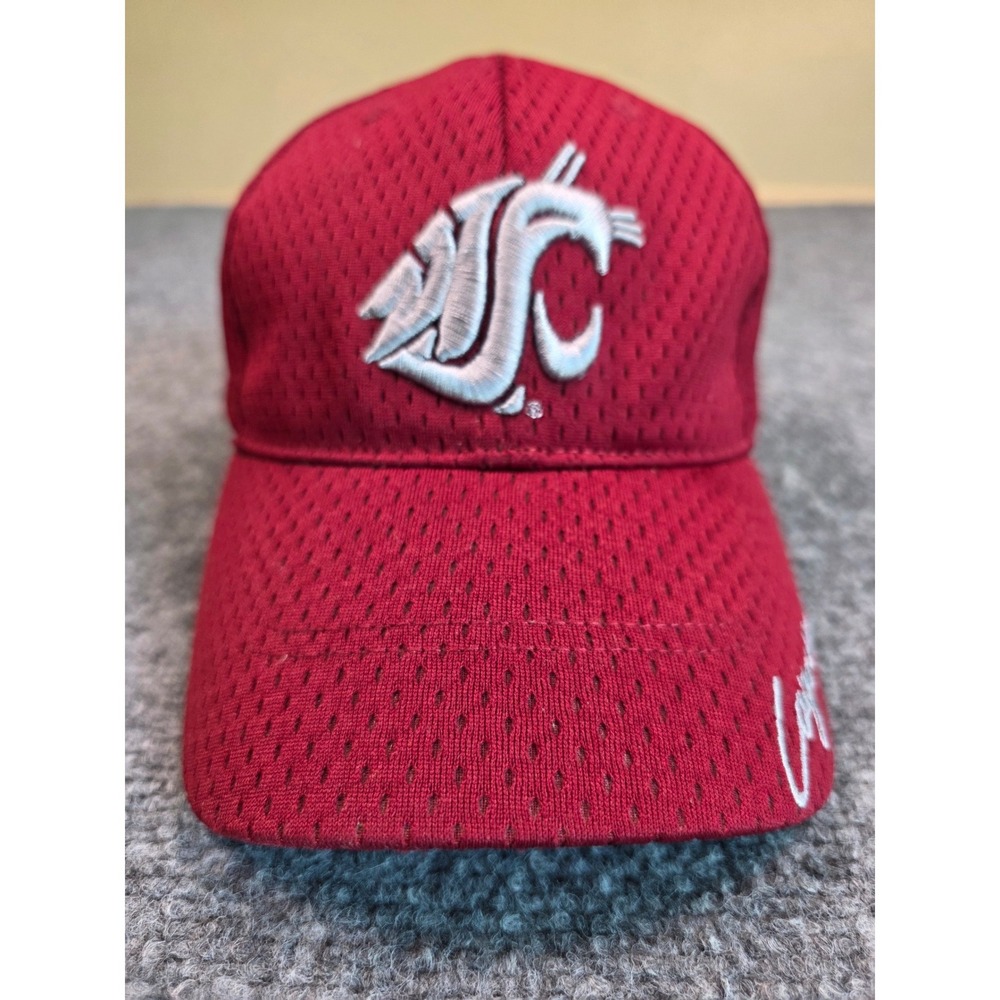 Vintage Washington State Cougars Hat Mens S/M Twins Enterprise Crimson Fitted